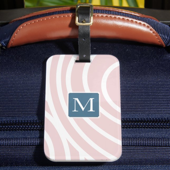 Dreamy Clouds  monogram Luggage Tag Bagagebricka (Framsida Insitu 2)