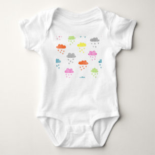 Dreamy Clouds: Vattenfärgshjärtregn T Shirt