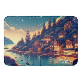 Dreamy Coastal Night Badrumsmatta