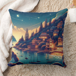 Dreamy Coastal Night Kudde