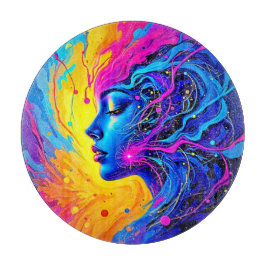 Dreamy Colorful Abstrakt Woman