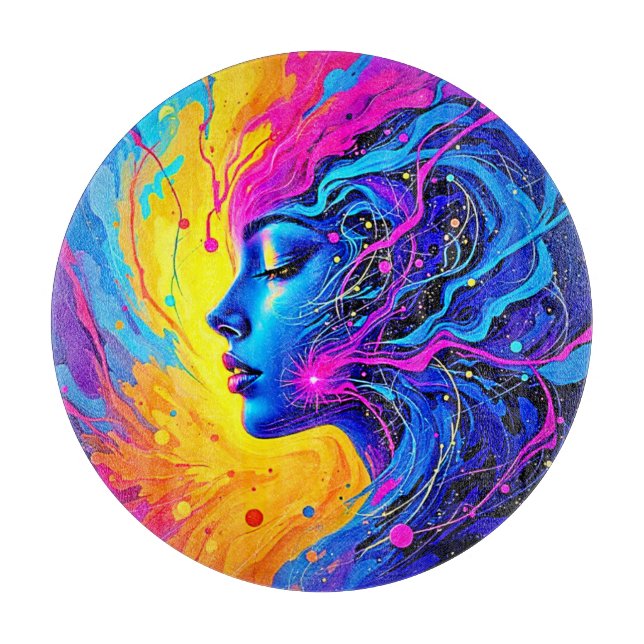 Dreamy Colorful Abstrakt Woman (Framsidan)