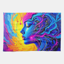 Dreamy Colorful Abstrakt Woman