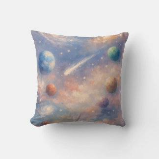 Dreamy Cosmic Pillow – Planets & Galaxies Kudde