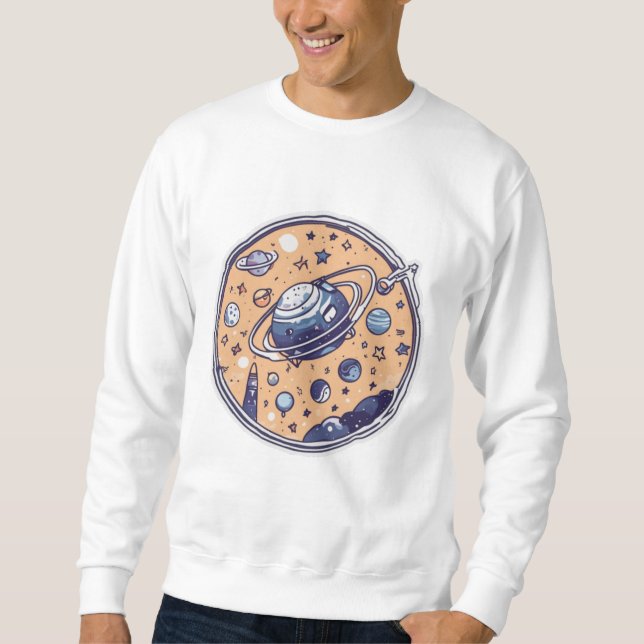 Dreamy Cosmic Sphere Sweatshirt (Framsida)
