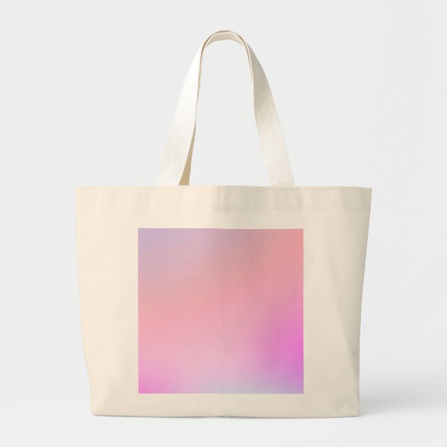 Dreamy Cotton Candy Pastel Gradient Jumbo Tygkasse (Framsidan)