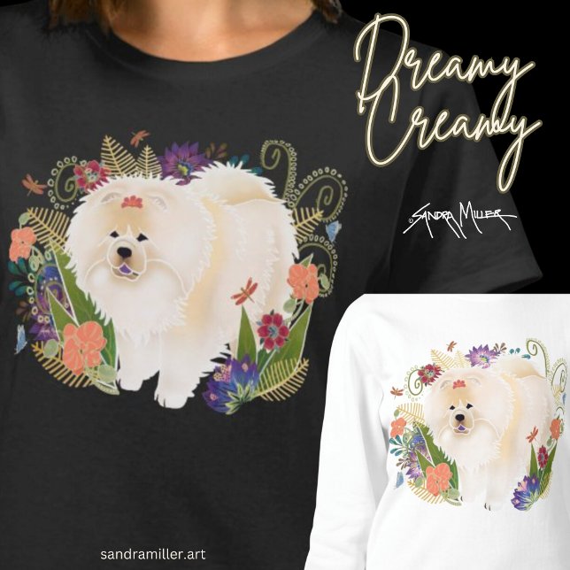 DREAMY CREAMY kräm chow SHIRIRTS välj färg/stil T Shirt (Skapare uppladdad)