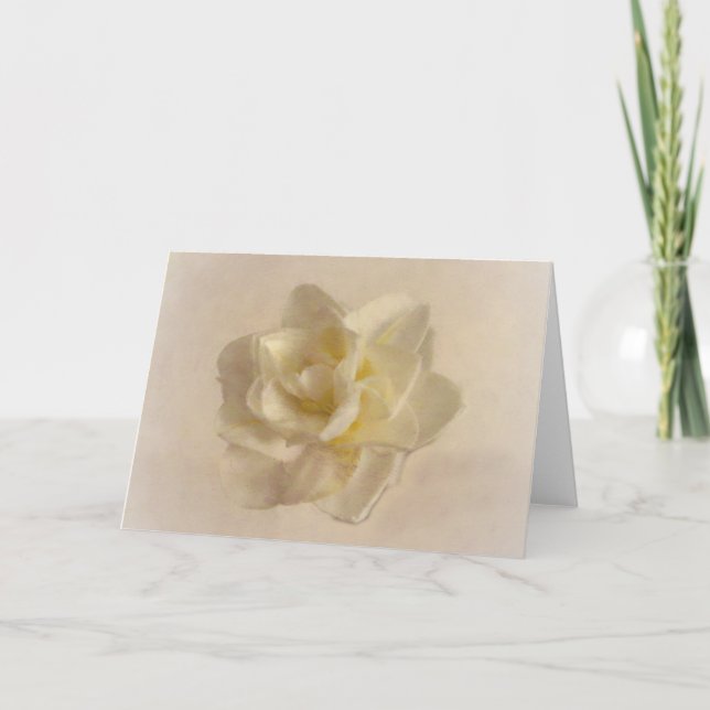 Dreamy Creamy White Jonquilla Flower Art Note Card Kort (Framsida)