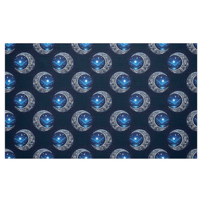 Dreamy Crescent Måne Tyg (Fat Quarter)