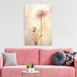 Dreamy Dandelion Illustration Canvastryck
