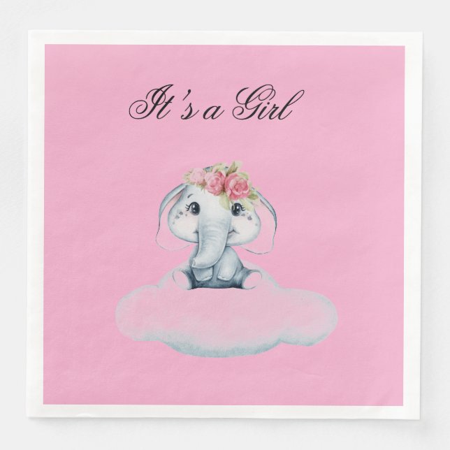 Dreamy Days med Rosie the Elephant. Pappersservett (Framsida)