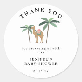 Dreamy Desert Cute Camel Tack Sticker Runt Klistermärke