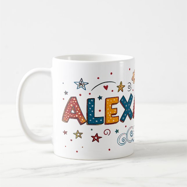 Dreamy Doodles Alexandra 1 Kaffemugg (Vänster)