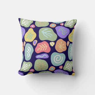Dreamy Doodles - Vibrant Boho Nature Motif Design Kudde