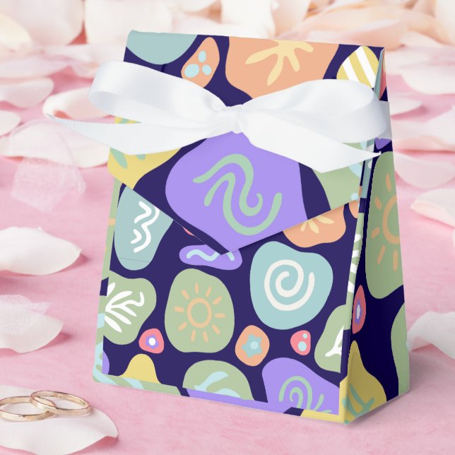 Dreamy Doodles - Vibrant Boho Nature Motif Design Presentaskar (Bröllop)