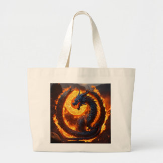 Dreamy Dragon vattencolor Shopping bag Jumbo Tygkasse