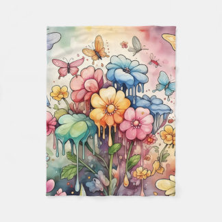 "Dreamy Drip Garden" Fleecefilt
