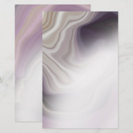 Dreamy Dusty Plum Agate Blank Stationery