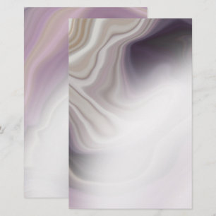 Dreamy Dusty Plum Agate Blank Stationery