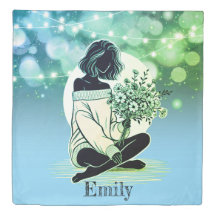 Dreamy Elegance: En kvinnas tysta reflektion