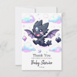 Dreamy Enchanted Dragon Baby Shower Tack Kort