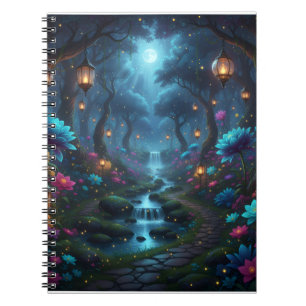Dreamy Enchanted Garden med lyktor - Anteckningsbok
