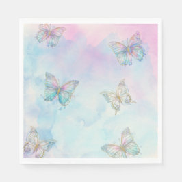 Dreamy Enchanted to Meet You Butterfly Pappersservett
