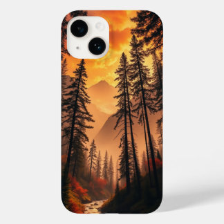 Dreamy Evening Forest iphone case
