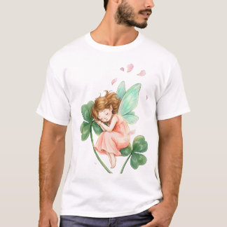 Dreamy Fairy With Clover Magic Dancing T Shirt