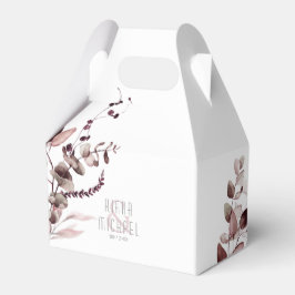 Dreamy Foliage Bröllop Burgundy V2 ID817 Presentaskar