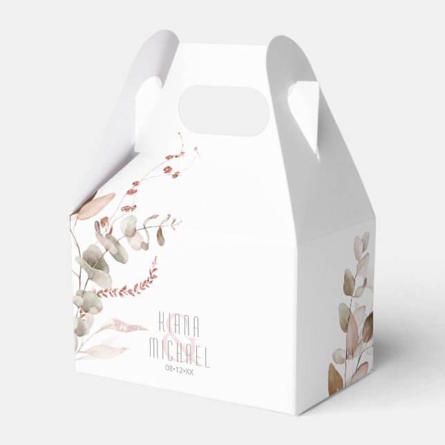 Dreamy Foliage Bröllop  Rosa V2 ID817 Presentaskar (Framsidan Sidan)