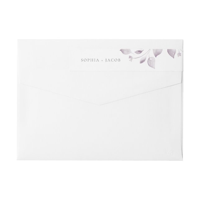 Dreamy Foliage figursätter runt etikett (Baksidan)