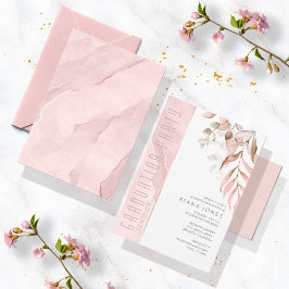 Dreamy Foliage Studenten Rosa ID911 Inbjudningar