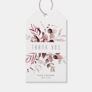 Dreamy Foliage Tack V1 Burgundy ID817 Presentetikett
