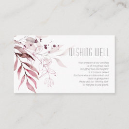 Dreamy Foliage Wishing well V2 Burgundy ID817 Tilläggskort