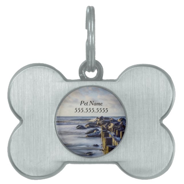 Dreamy Folly Seawall Pet ID-Märkre ID-bricka Husdjur (Framsidan)
