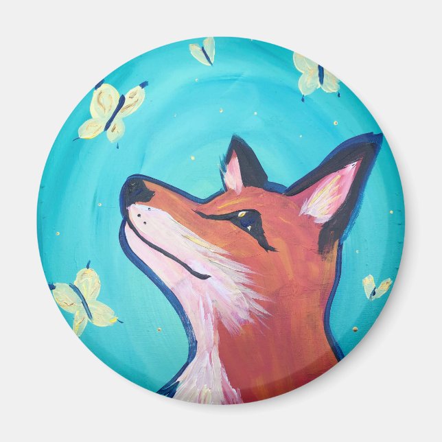 Dreamy Fox Kitchen Magnet (Framsidan)