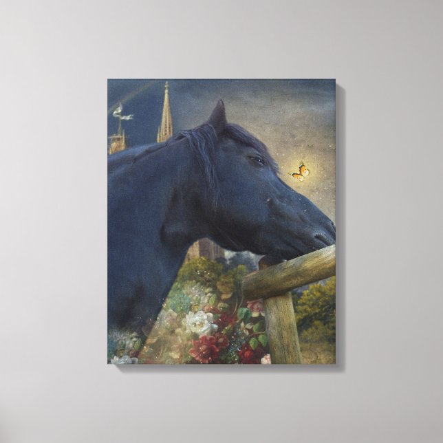 Dreamy Friesian - Wrapped Canvas (Framsida)