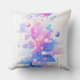 Dreamy Geometric Skyscape Kudde