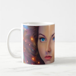 Dreamy Girl med Rainbow Ljus Kaffemugg