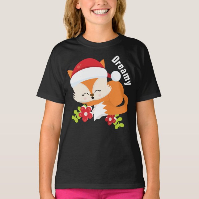 Dreamy Girls' Hanes TAGLESS® T-Shirt (Framsida)