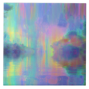 Dreamy-glödande ljus kakelplatta