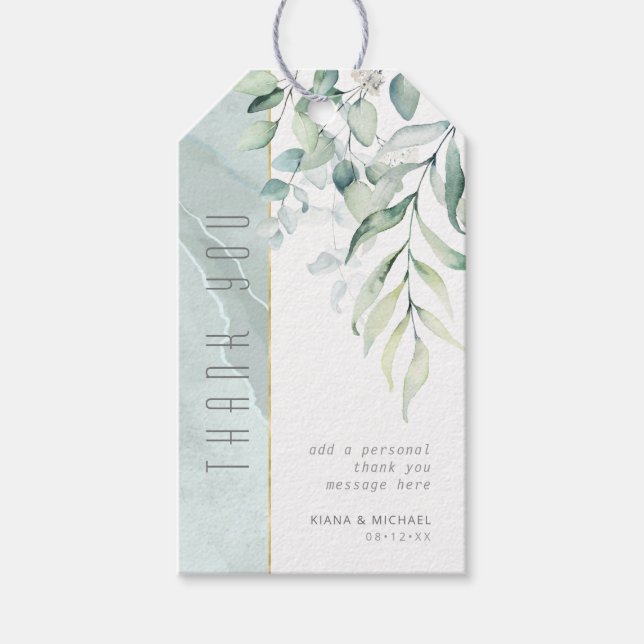 Dreamy Greenery Tack V2 Grönt/Blue ID817 Presentetikett (Framsidan)