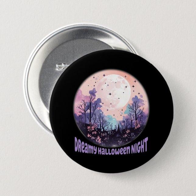 Dreamy Halloween Night Knapp (Framsida & baksida)