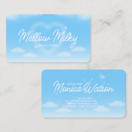 Dreamy Heart Cloud Sky Visitkort