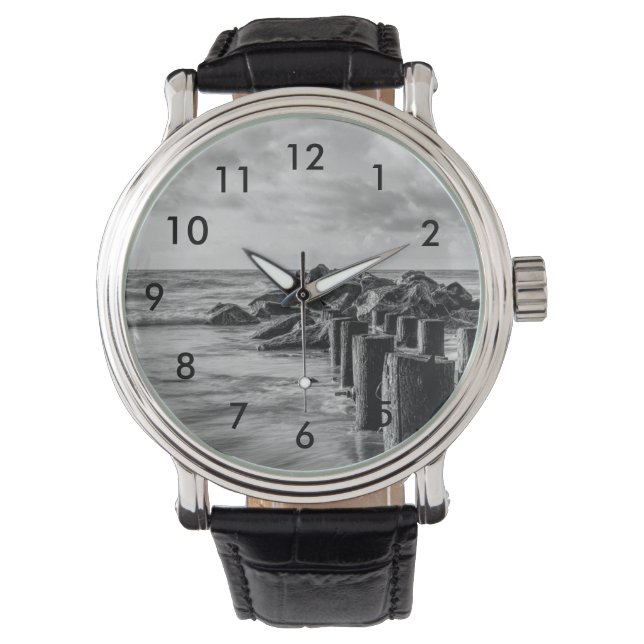 Dreamy Jettie Grayscale Armbandsur (Framsida)