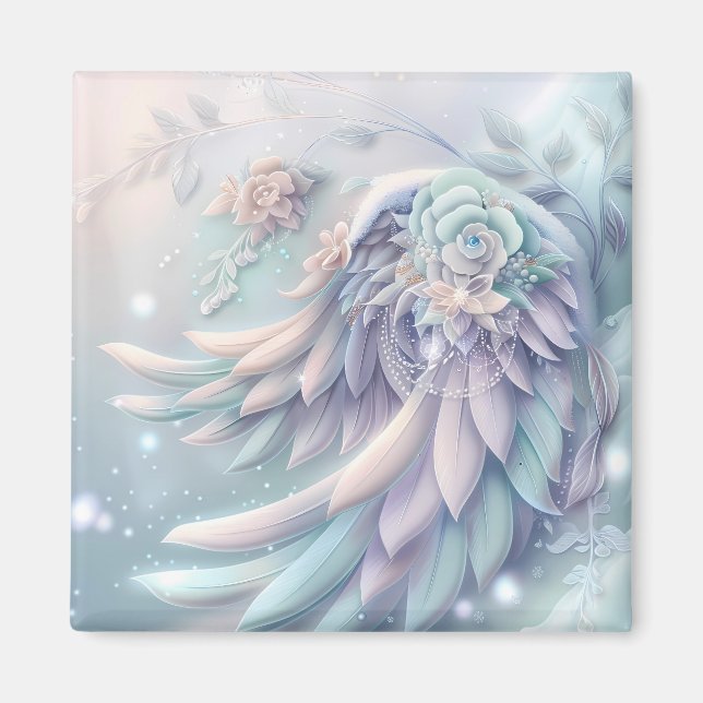 Dreamy jul Angel Vingar Magnet (Framsidan)
