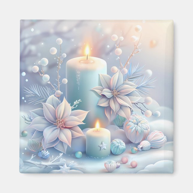 Dreamy jul Candles Magnet (Framsidan)