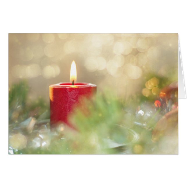 Dreamy jul hälsningskort (Framsidan Horizontal)