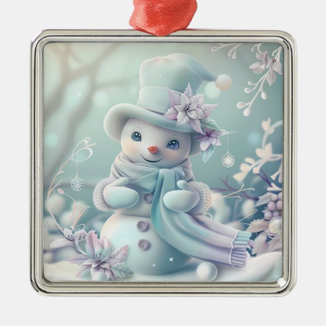 Dreamy jul Snögubbe Ornament (Framsidan)